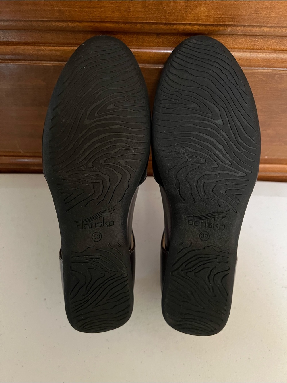Dansko Liv Mary Jane Flats | Metallic Nappa | Black/Pewter - Picture 8 of 11